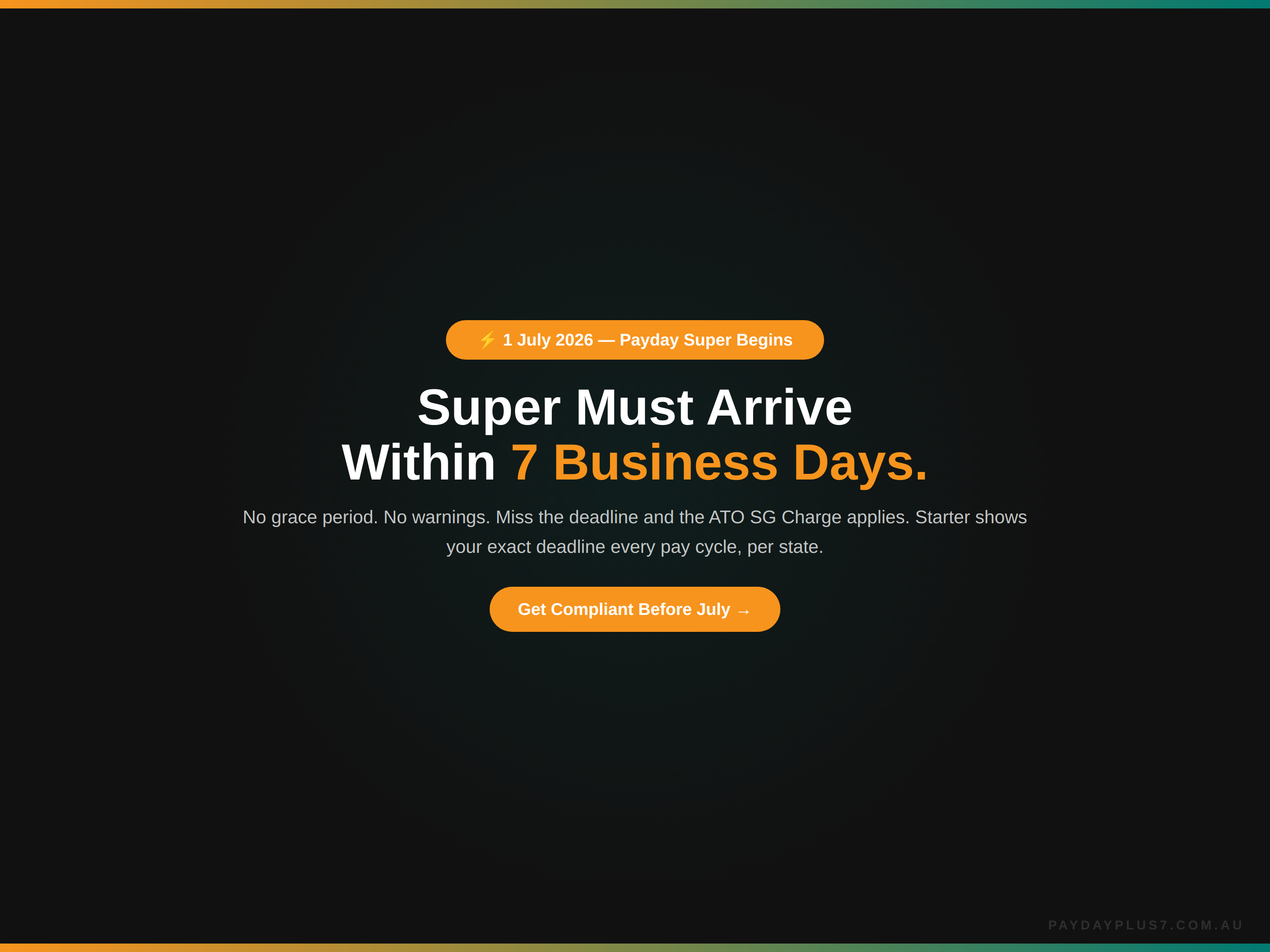 Black screen with text about superannuation contributions and deadlines.